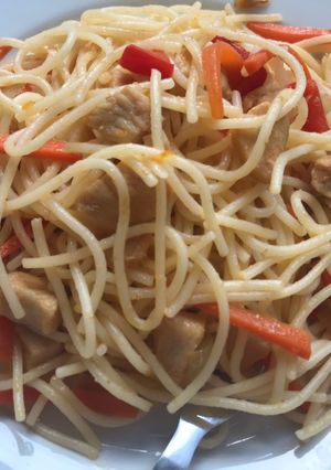 Csirkés tészta recept fotója