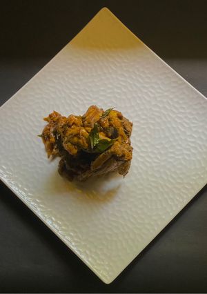 A picture of Chicken Ularthiyathu- Kerala special.