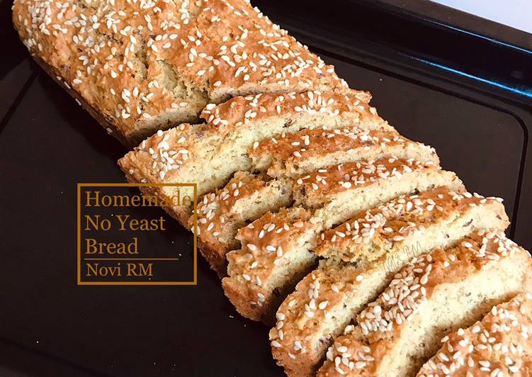 Homemade No Yeast Bread
(No Eggs | No Butter | No Mixer | No Knead)
