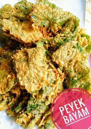 Foto resep Peyek Bayam