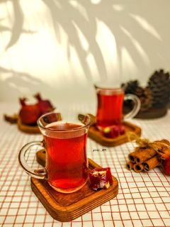 عکسی از دستور چای انار و دارچین (شب یلدا)