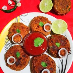 A picture of Veg Galouti Kabab.