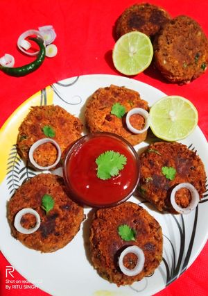 A picture of Veg Galouti Kabab.