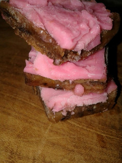 Foto resep Edible Cookie Dough Bars With Creamy Strawberry Pudding