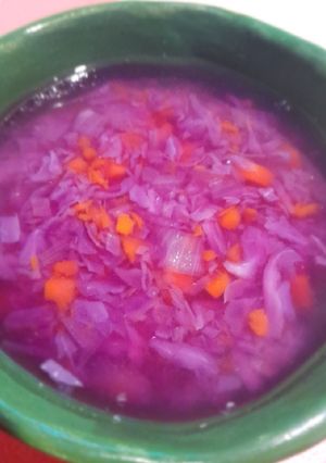 Una foto de Sopa Morada