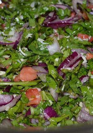 Una foto de Ensalada de redicha o achicoria y parmesano