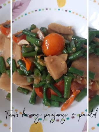 Langkah Mudah untuk Membikin Resep Tumis kacang panjang dan pentol yang Lezat Anti Ribet, Lezat