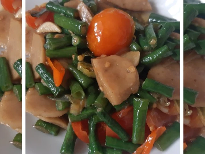 Langkah Mudah untuk Membikin Resep Tumis kacang panjang dan pentol yang Lezat Anti Ribet, Lezat