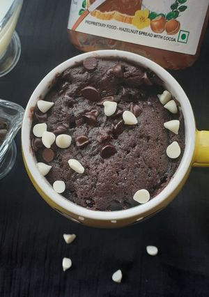 A picture of Nutella Mug Cake.