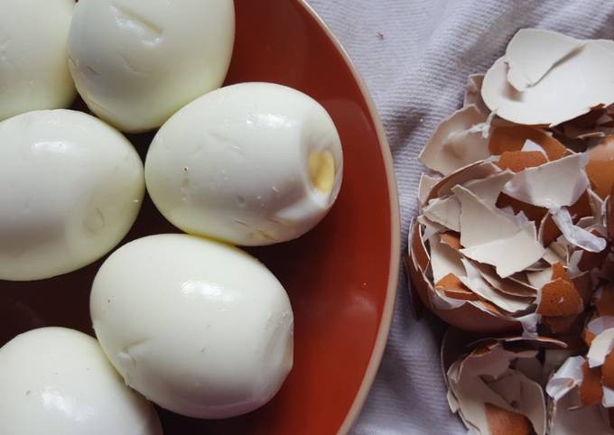 Steps to Prepare Super Quick Homemade Hard Boiled Eggs