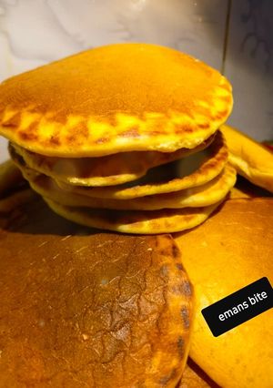A picture of Signature custard pancakes.