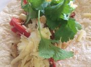 A picture of fajitas de pollo