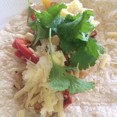 Lunchtime fajitas A picture of Lunchtime fajitas.