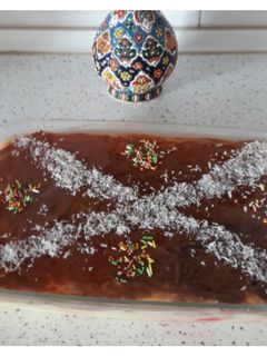 عکسی از دستور پودینگ شکلاتی ژله ای