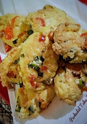 Foto resep Perkedel Tahu Telur Pedas
