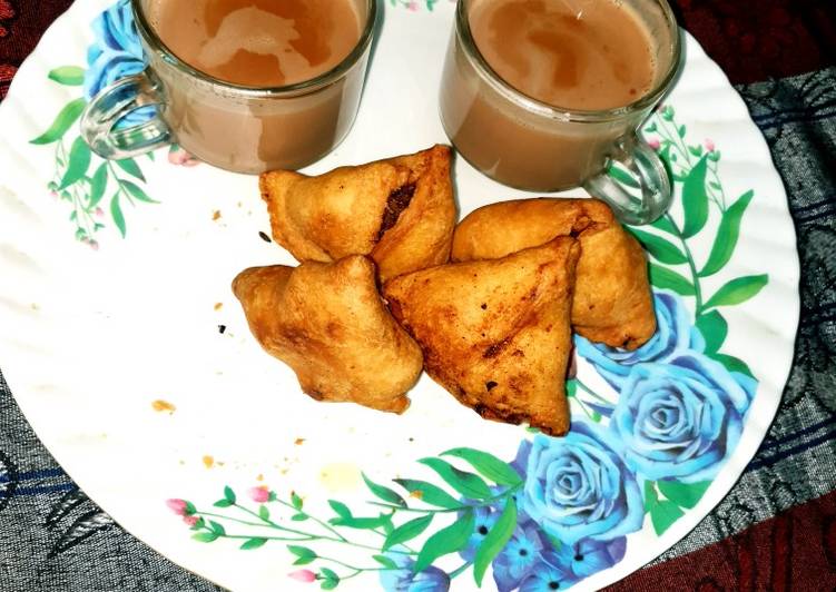 বাঙালি স্টাইলে নিরামিষ গরম গরম শিঙারা❤❤❤❤❤