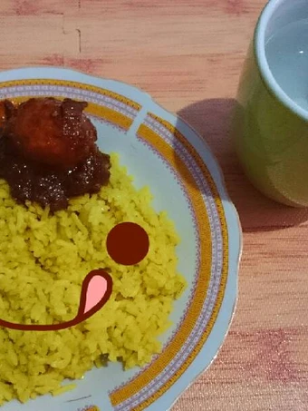 Cara Sederhana Membikin Resep  Nasi Kuning Rice Cooker (Simple Banget) yang Enak Banget, Enak Banget
