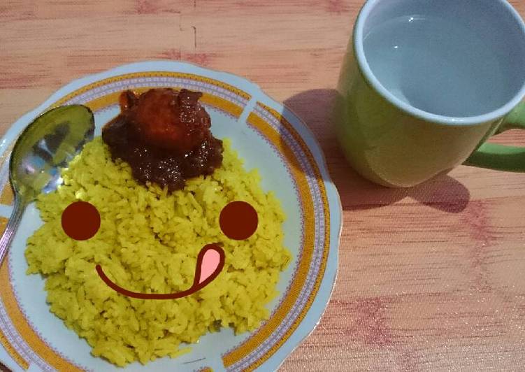 Nasi Kuning Rice Cooker (Simple Banget)