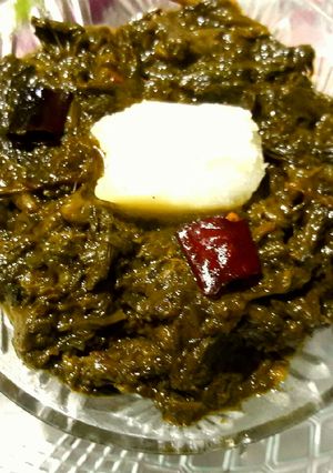 A picture of Sarson ka saag.