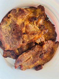 Fokhagymás sült tarja recept fotója