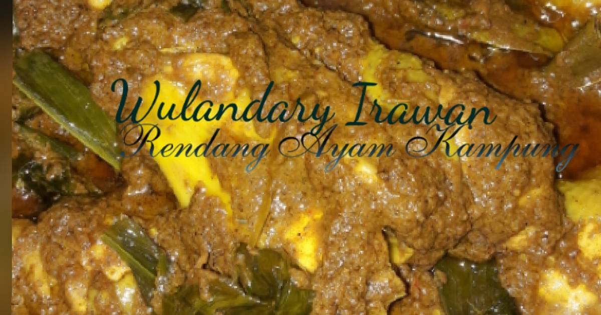 Resep Rendang Ayam Kampung oleh Wulandary Naurumy - Cookpad