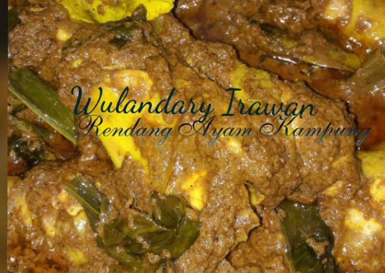 Resep Rendang Ayam Kampung oleh Wulandary Naurumy - Cookpad