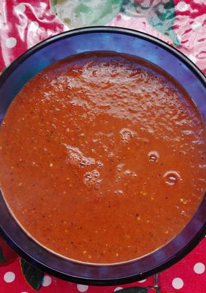 Una foto de Salsa de chiles morita