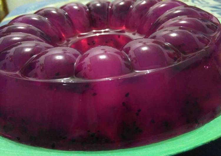 Agar-agar buah naga