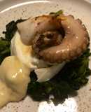 Polpo grigliato al miele con mozzarella di bufala e friarielli
