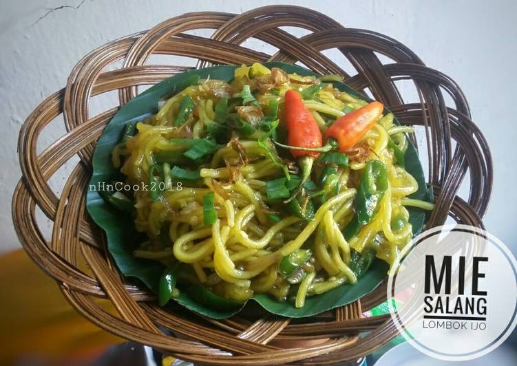 Resep Mie salang / Mie Glosor lombok ijo yang Sempurna