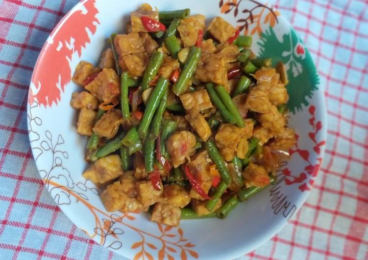 Tumis kacang tempe kecap