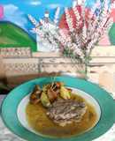Filete al perejil con papas rústicas