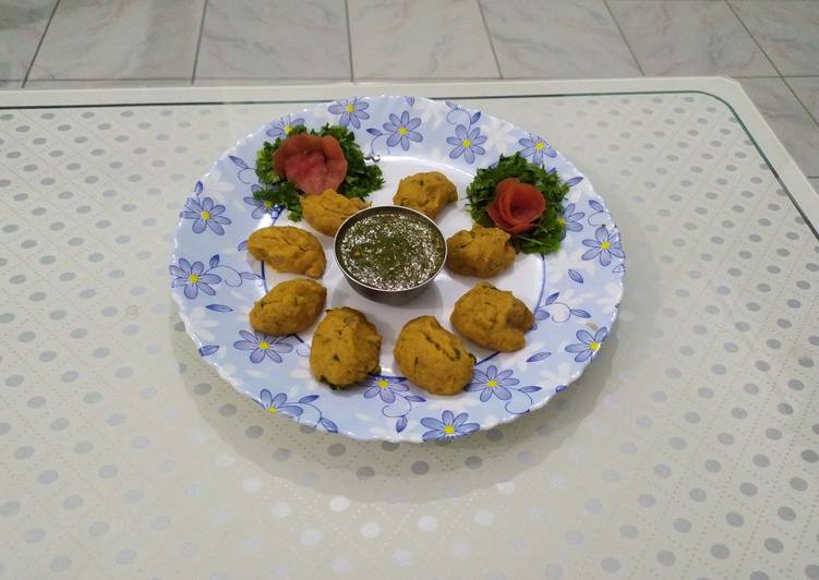 Recipe of Favorite Masoor dal steamed pakora