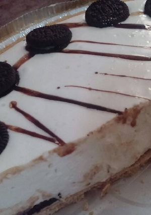 Una foto de Cheesecake de oreo y chocolate