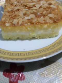 صورة لوصفة بسبوسة بالكريمة