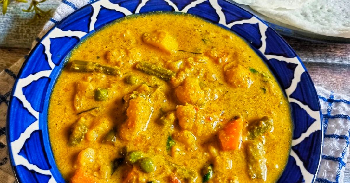 Vegetable Kurma / Vegetable Korma Recipe by spicequeen - Cookpad