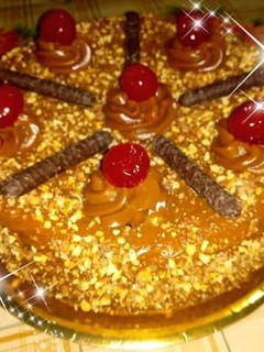Una foto de Torta Simple Con Crocante 🎂