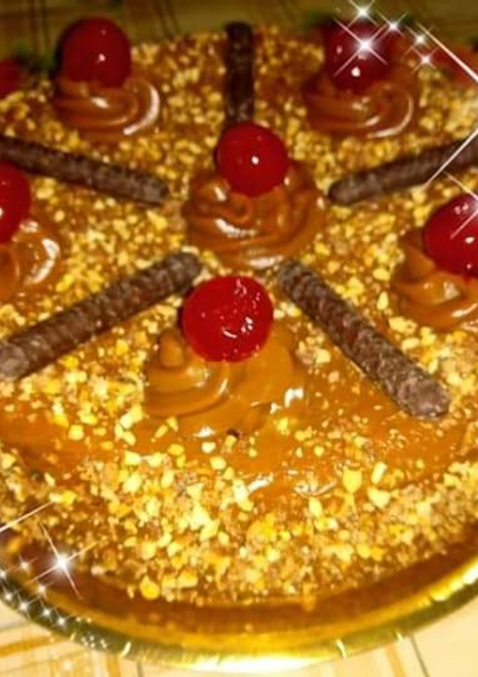 Una foto de Torta Simple Con Crocante 🎂