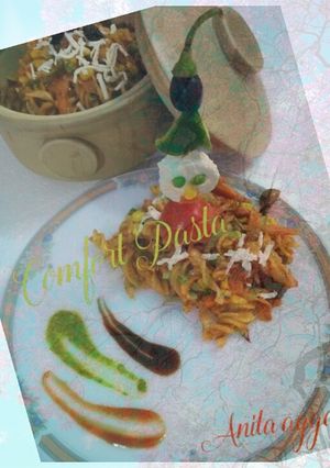 A picture of #My pasta#comfort food.