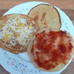 Una foto de Tortitas de plátano
