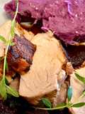 Pork Tenderloin with Purple Sweet Potato Mash