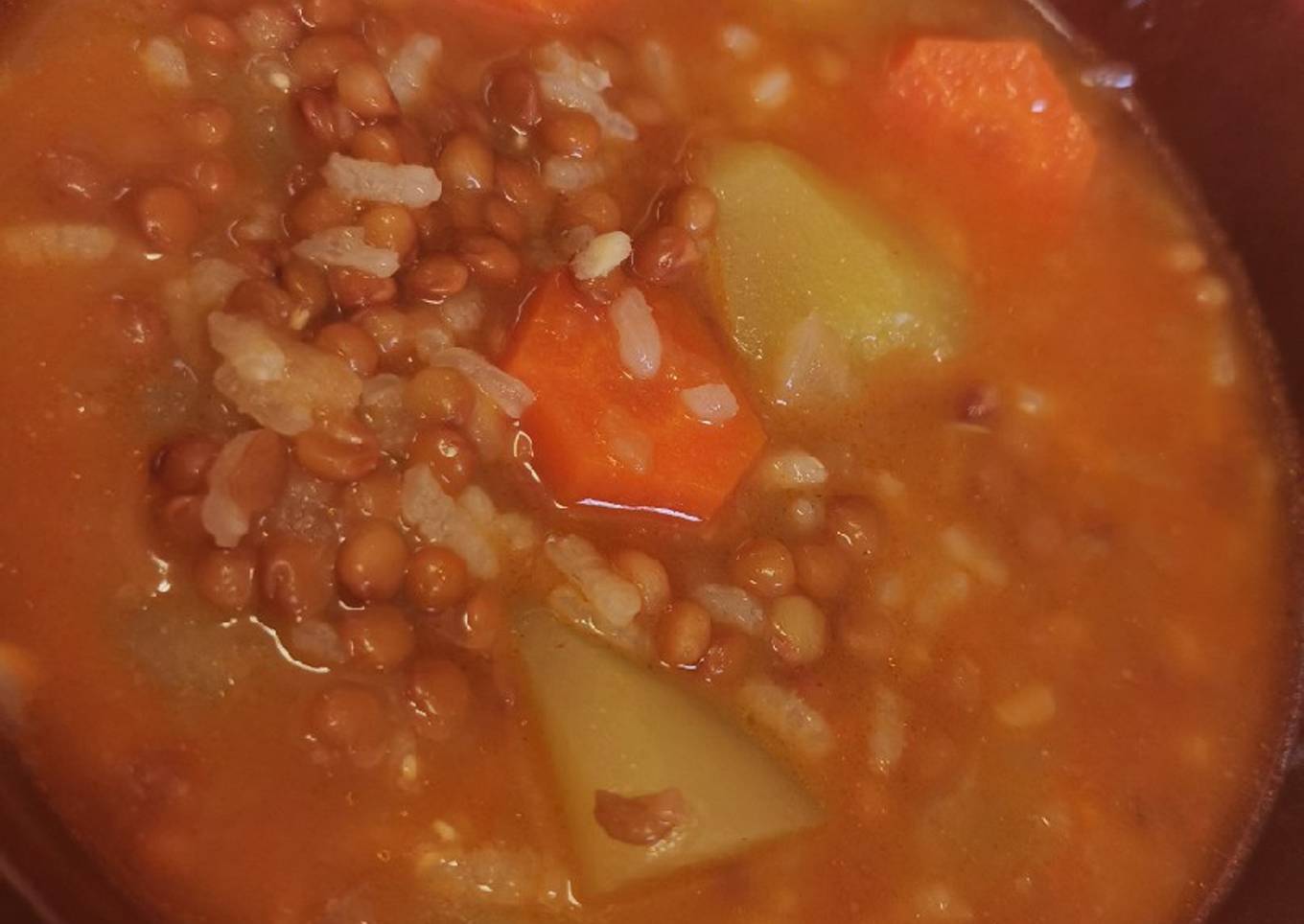 Lentejas básicas en Mambo