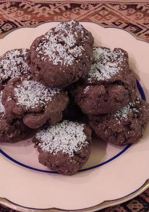 Una foto de Galletitas integrales de banana y cacao, sin azúcar
