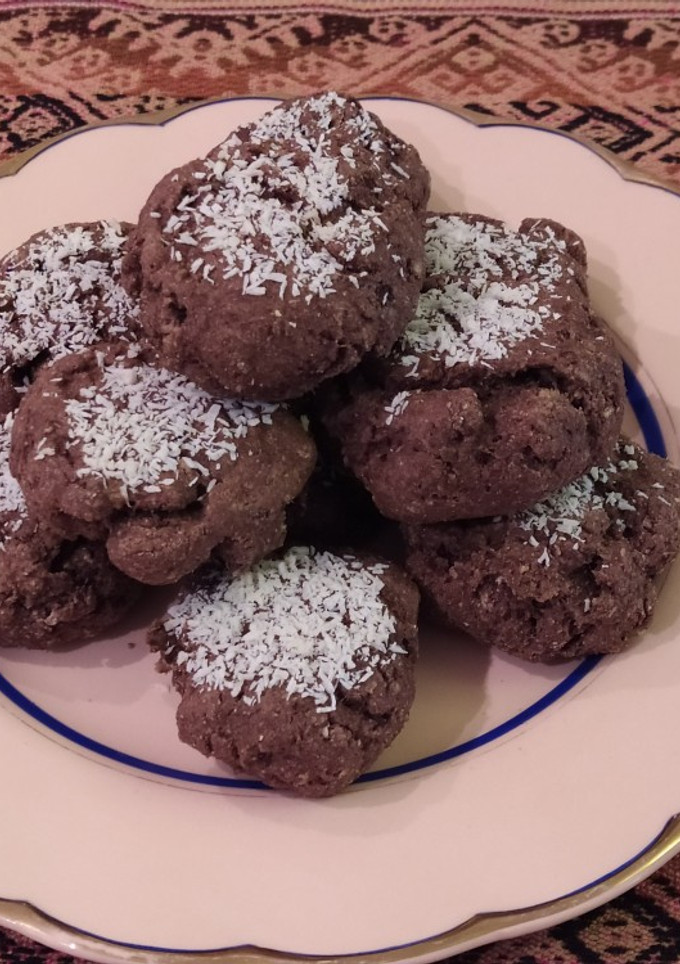 Una foto de Galletitas integrales de banana y cacao, sin azúcar