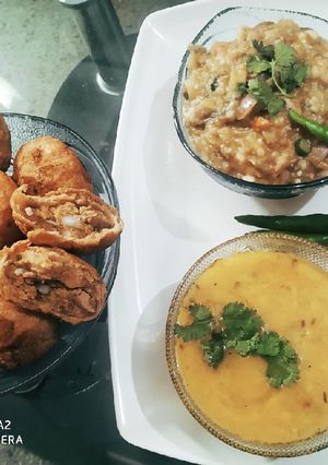 बाटी चोखा (baati chokha recipe in Hindi) रेसिपी मुख्य फोटो