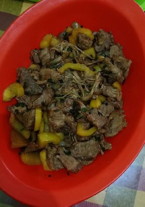 Foto resep Sapi Saus Lada Hitam