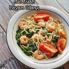 Mie Kuah Bayam Udang-レシピのメイン写真