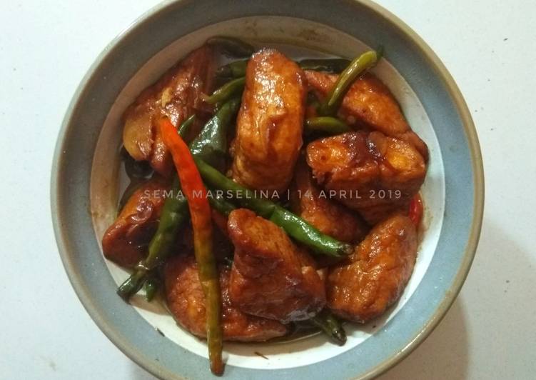 Tahu Kecap Besengek (Cabe Ijo)