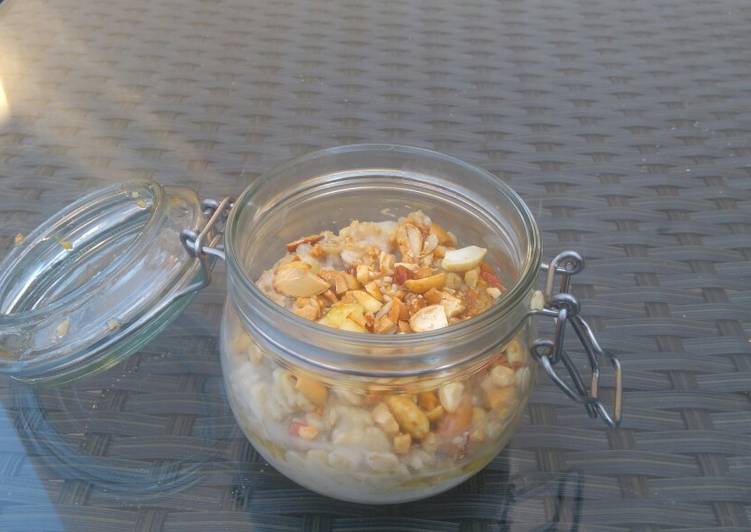 Steps to Prepare Quick Oat breakfast jar