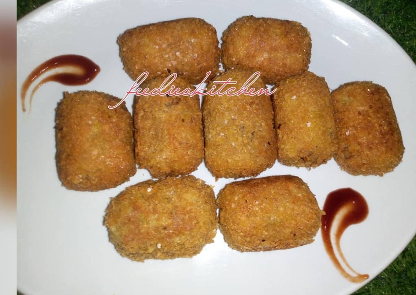 Crispy yam nuggets